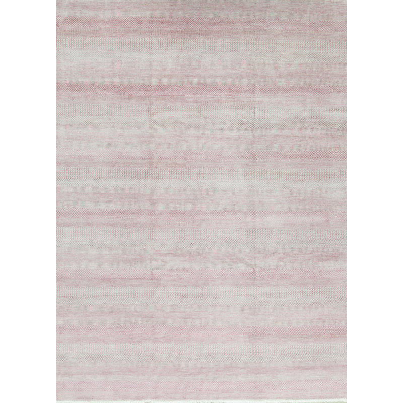 Hand-Knotted High-Quality Gray/Pink Area Rug