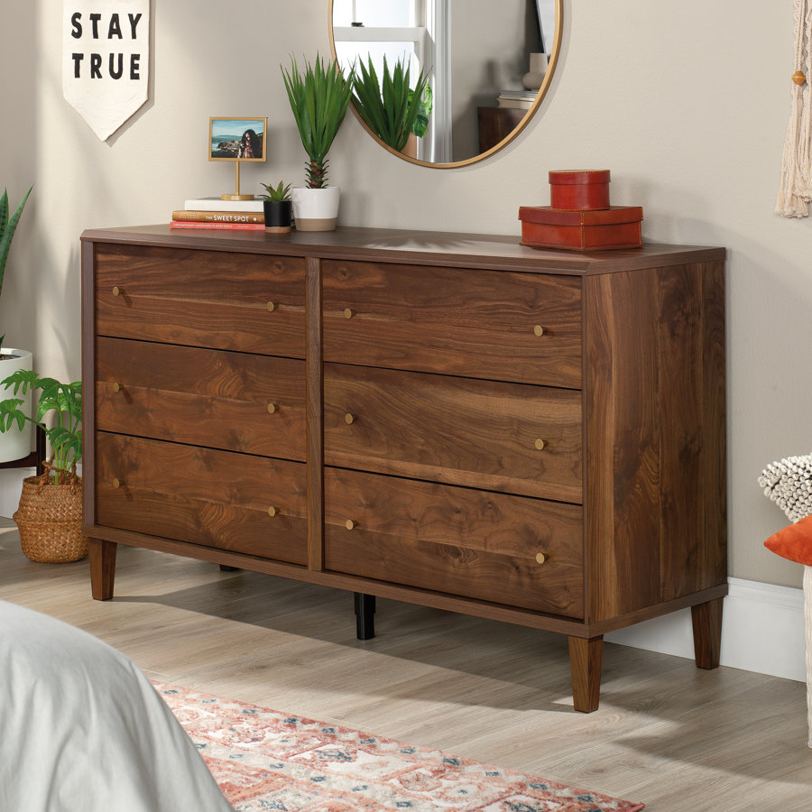 Harry Willow Place 6 Drawer 59.05" W Double Dresser