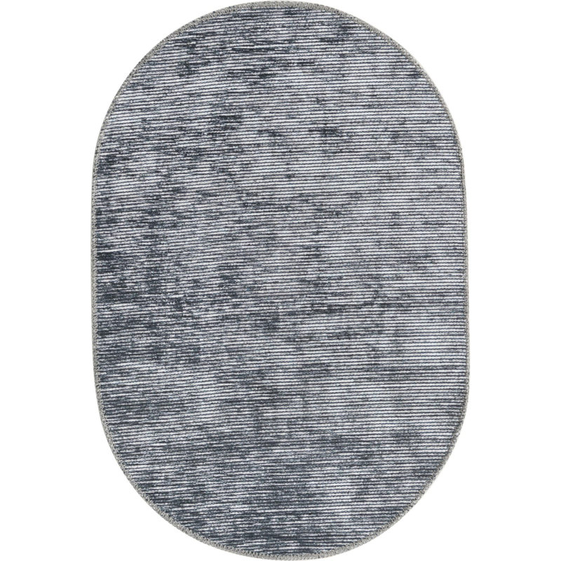 Ikhasa Chenille Indoor Rug, Oval 2' x 3'