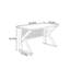 Bureau en forme de K de style minimaliste