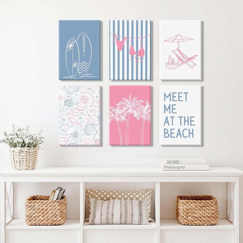 6 Piece Wrapped Canvas Print