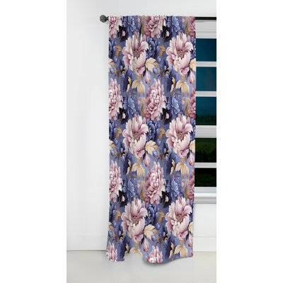 Mauve et rose Royal Damask Treasures - Rideau damassé - Rideau occultant en velours - 1 panneaux