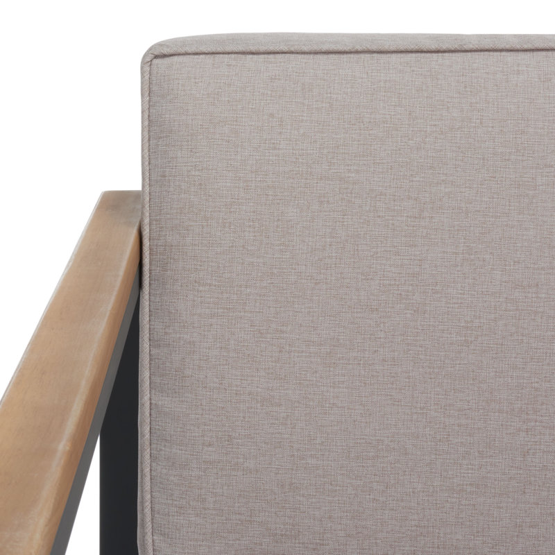 Ensemble de patio 4 pièces avec coussins Arrion, Gris clair
