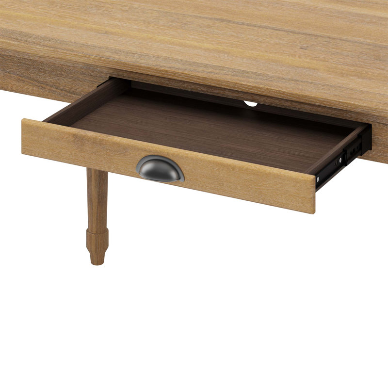 Bureau d'écriture de style campagnard rustique de 60 pouces avec tiroir de rangement, design rétro pour bureau à domicile et bureau (seulement table)