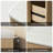 Elaren Faux Travertine 5 Drawers Dresser 52" Wide Modern Wood Chest For Bedroom Living Room
