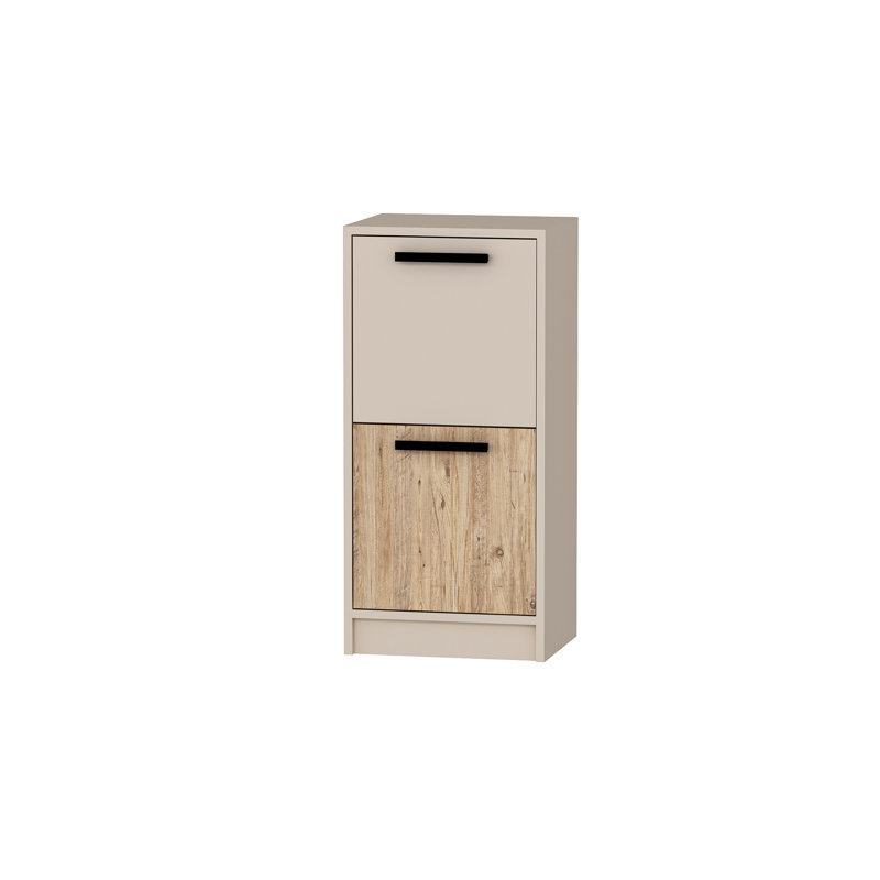 Armoire polyvalente Bianchina, Blanc / beige
