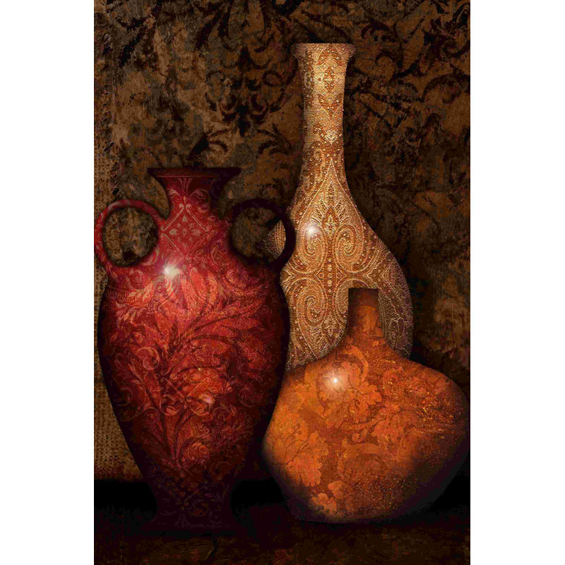 «Glass Decorative Vases 2», impression sur toile tendue, H 18 po x l 12 po