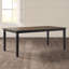Table de salle à manger Glennwood de 60 à 78 po de largeur, noir frotté et gris anthracite