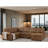 Faux Leather Fabric U-Shape Sectional Sleeper Sofa (Pull-Out Bed) With Storage Chaise