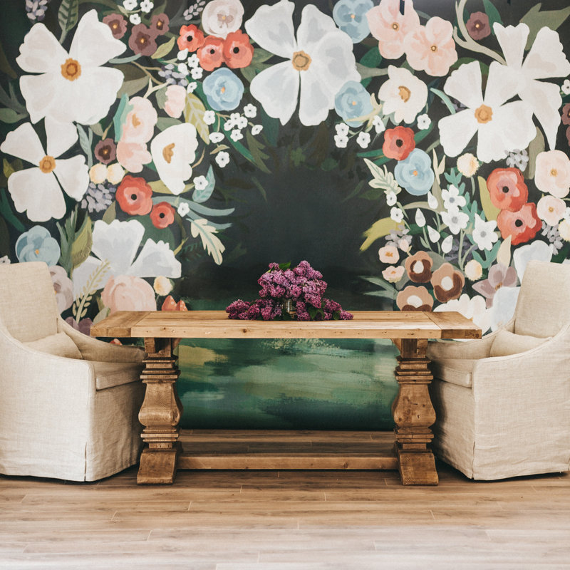 Floral Wallpaper by Melissa Cabrera, Non-Pasted