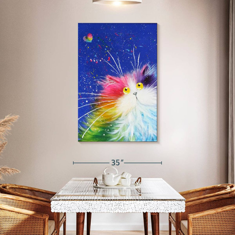 Brampt Happy Feline, 48" H x 32" W