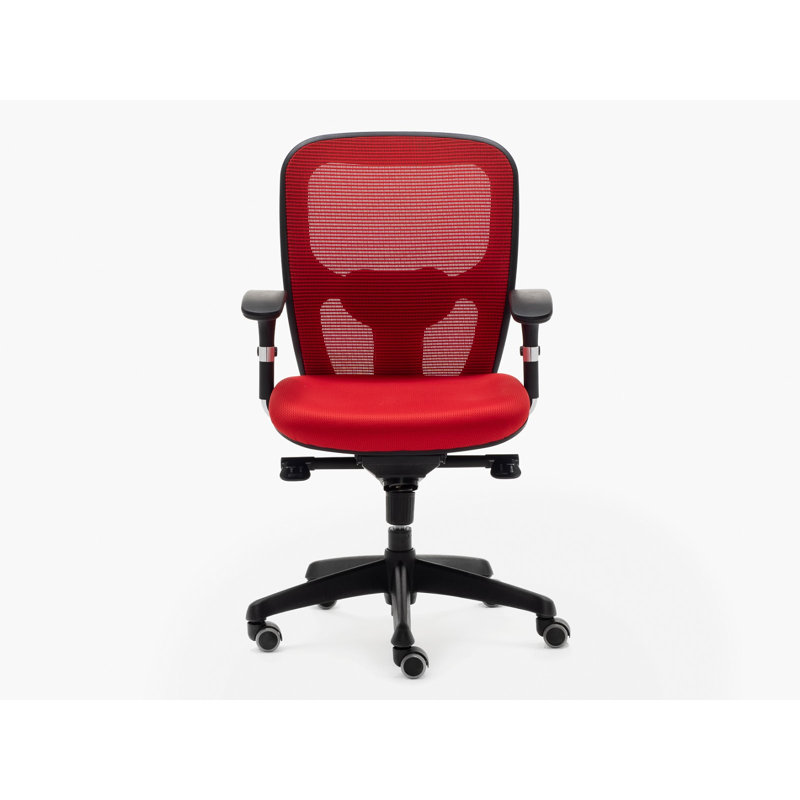 Polyester Blend Office Chair, Red