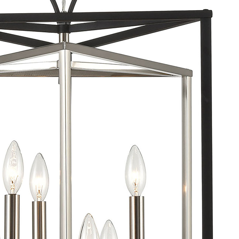 Salinger 19'' Wide 6-Light Pendant - Charcoal, 23" H x 19" W x 19" D, 6 Lights