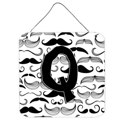 « moustache initial by denny knight », impression sur plaque