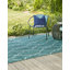 Tapis intérieur / extérieur bleu sarcelle Joniell-200652506