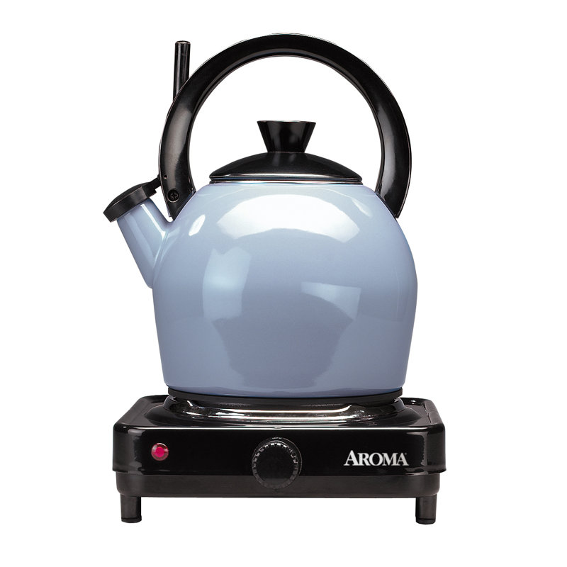 Compact Black Die-Cast Single Burner Electric Hot Plate
