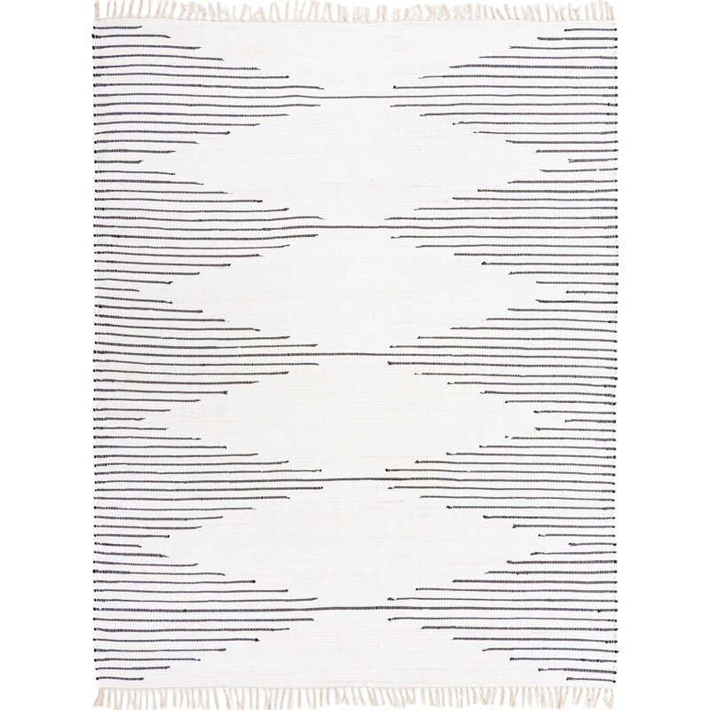 Bracen Cotton Moroccan Indoor Rug, Rectangle 3'3" x 5'