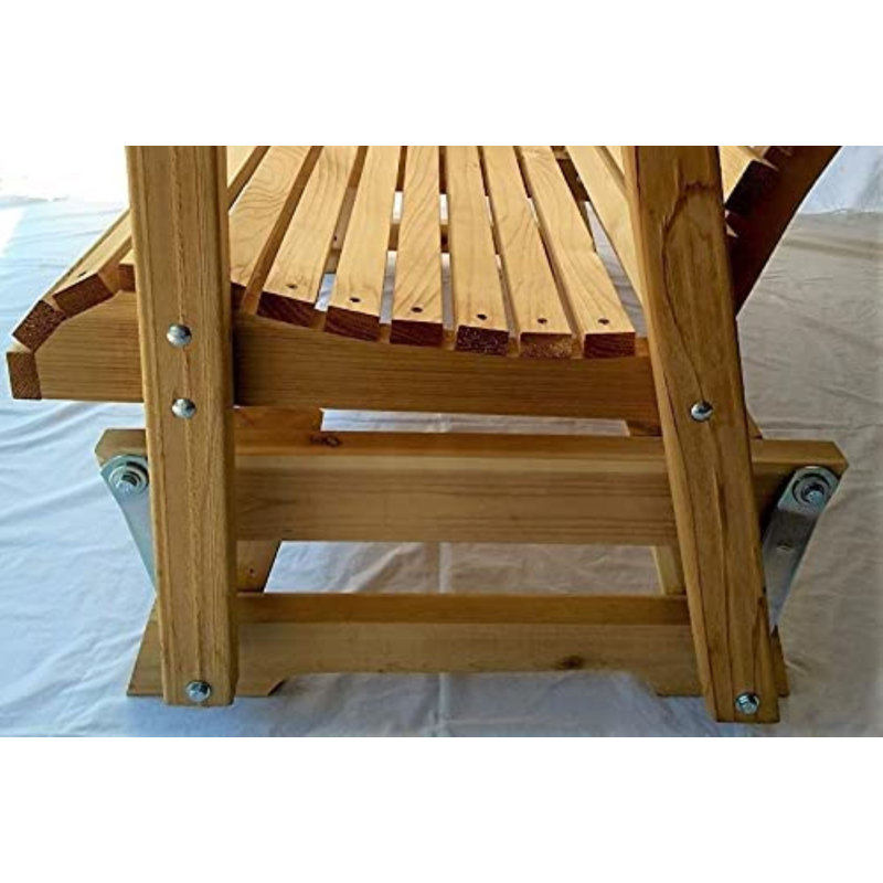Reno Fauteuil oscillant en cèdre, fabrication Amish, Rouge