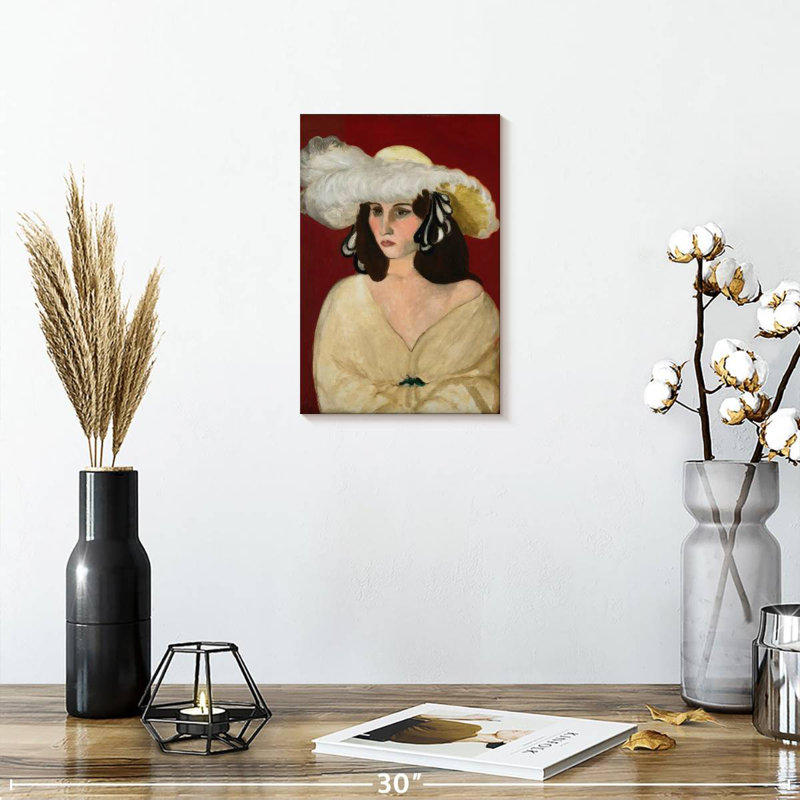 Plumes blanches Leisha, H 12 po x l 8 po