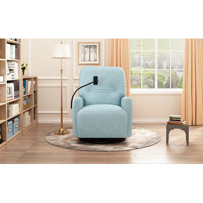 Naheem Upholstered Velvet Home Theater Seat