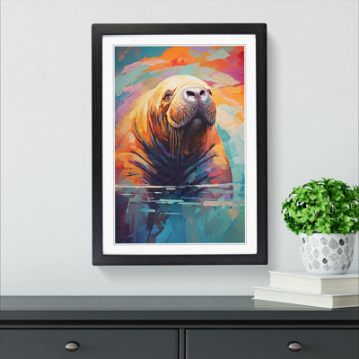 Walrus Abstract - Framed Print