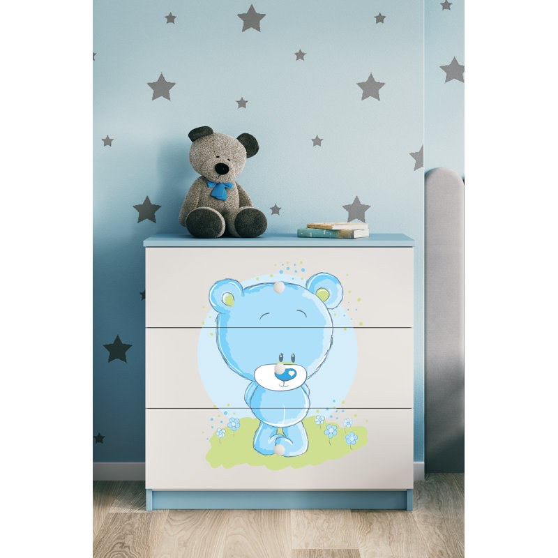 Cicero Kids 3 - Drawer Chest, Blue