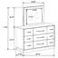 Commode 9 tiroirs avec miroir Edmondson-951273416
