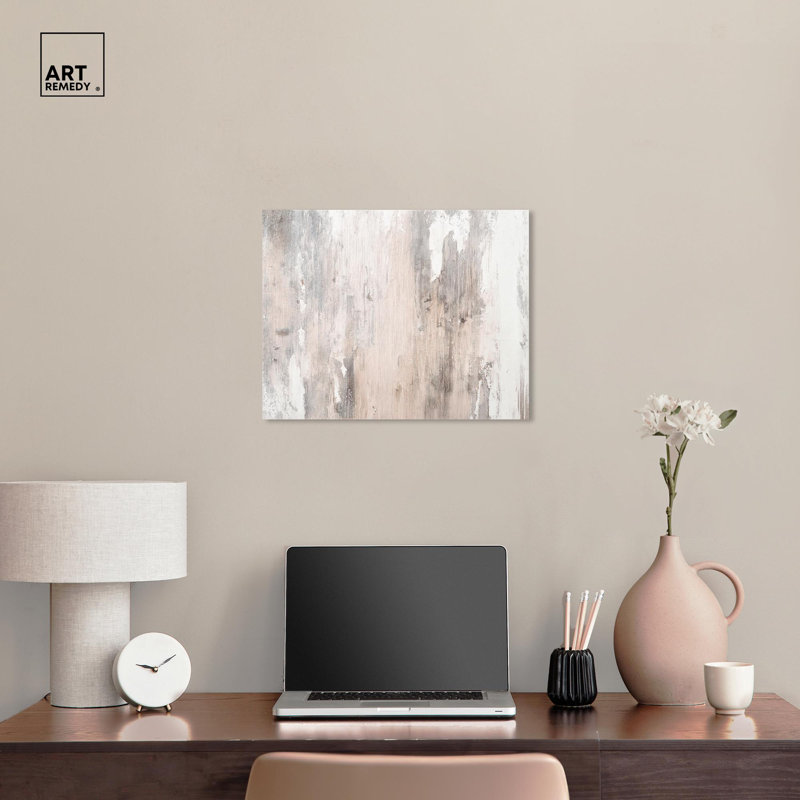 Art Remedy, art sur toile neutre avec texture striée, H 16 po x l 20 po x P 1,5 po, Toile tendue, Ne s’applique pas