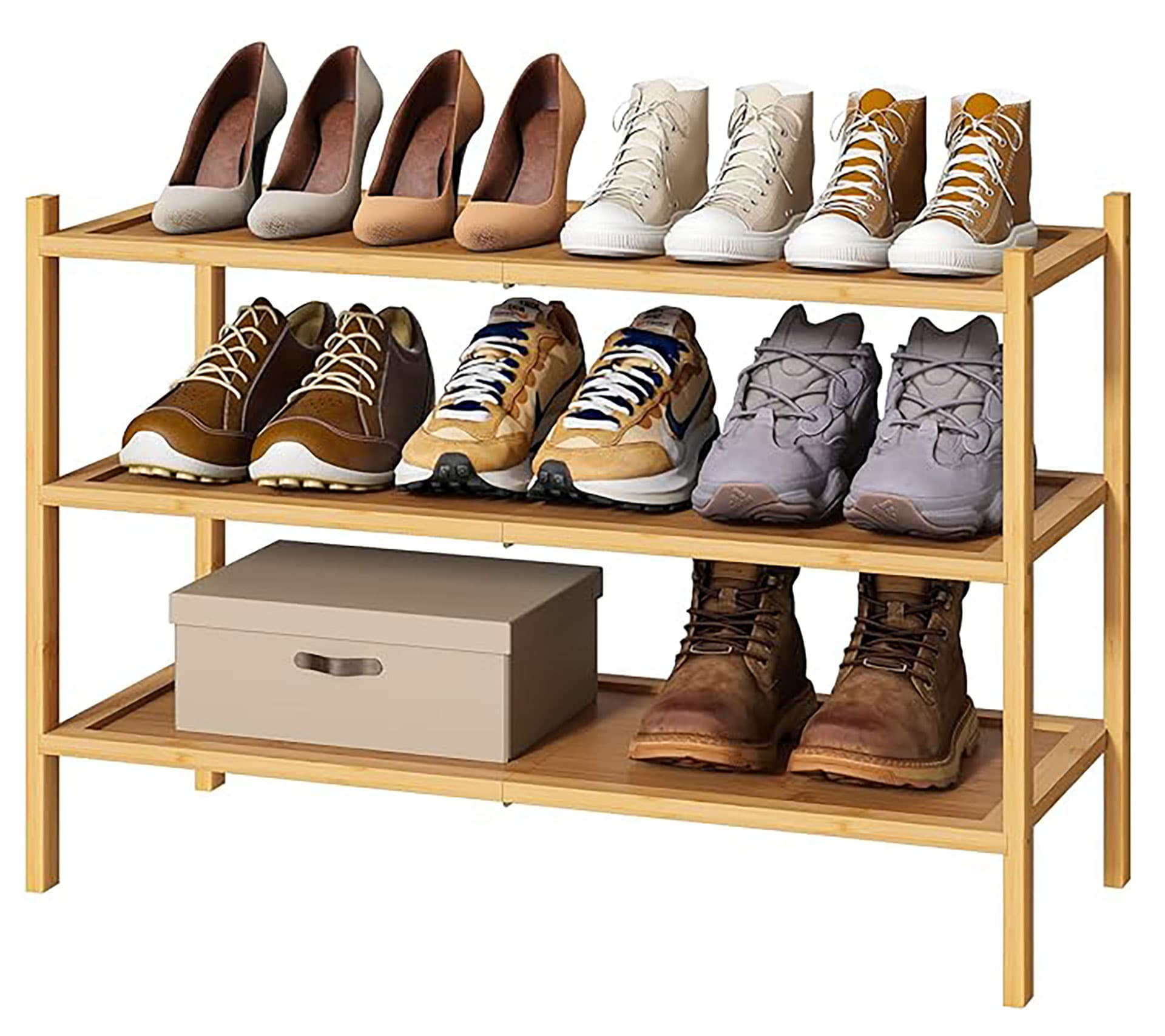 Ivy Bronx 12 Pair Stackable Shoe Rack - Wayfair Canada