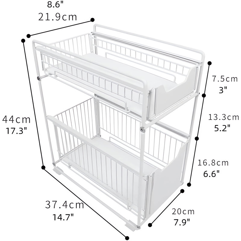 Nakhya Storage Drawer, White