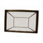Table d'appoint rectangulaire en métal et verre-272643870
