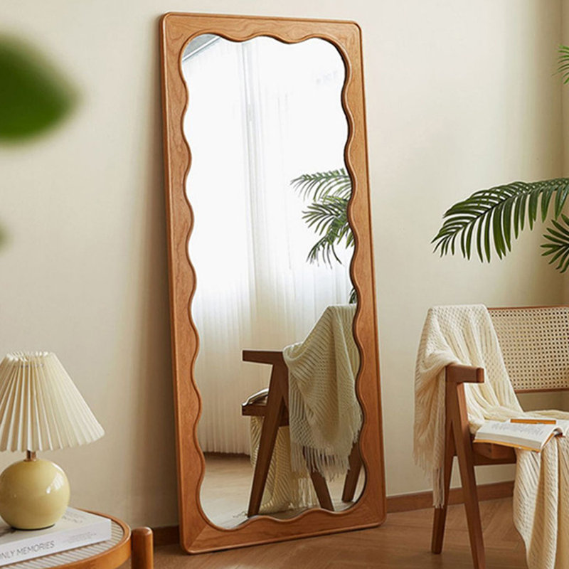 Rectangle Solid + Manufactured Wood Full Length Mirrors
