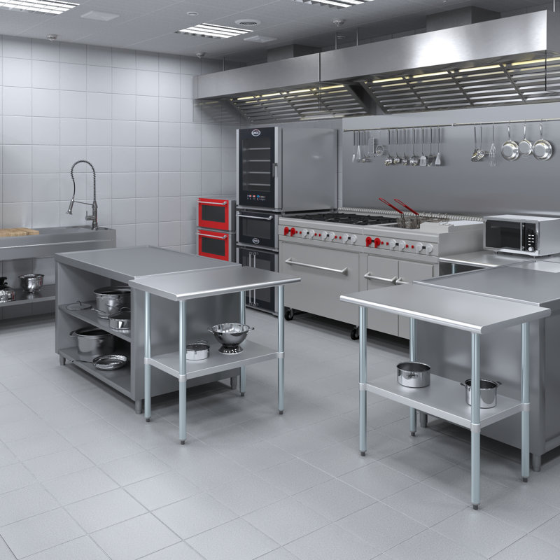 Stainless Steel Top Workbench, 35" H x 36" W x 24" D