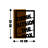 Decorative Wooden Wall Accessory - Walnut & Black, 16.5 x 22.8 inches | 50% Wood (Thickness: 1.2 inches) & 50% Metal | Easy Wall Hanging Design | Unique Grain Patterns for Stylish Home Decor