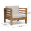 Fauteuil de patio extérieur avec coussins-253815263