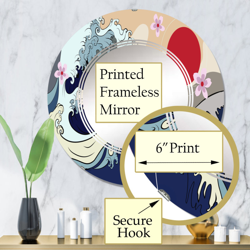 Miroir de salle de bain sans cadre, 32 po x 32 po