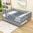 Aldora Wood Daybed with Twin Trundle and Fence Guardrails-2024933906-2024933910