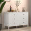 Commode double en bois à 6 tiroirs 47 po Cydny-1366871073
