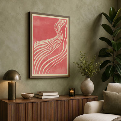 Flowing Lines Art Deco - Wrapped Canvas