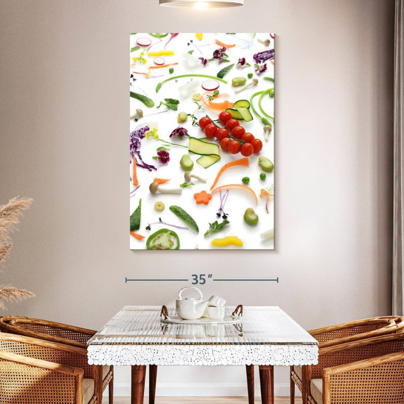 Yarlin Vegetable Varieties, 51" H x 34" W
