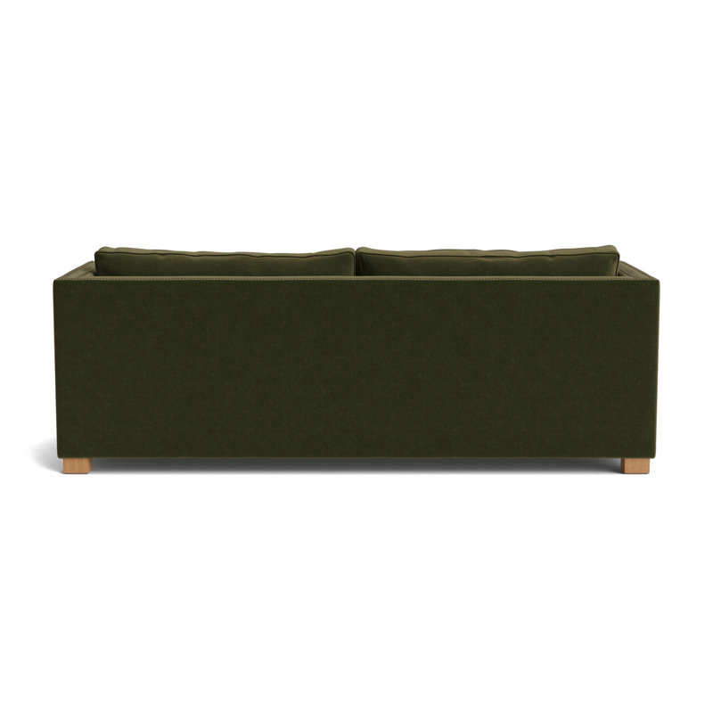 Keaton With Nails 84 Sofa, Performance Velvet - Balsam, Natural, Antique Brass
