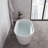 54" Streamline Soaking Freestanding Tub With Internal Drain-108964849