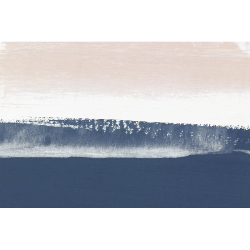Horizon rougissant sur toile, H 32 po x l 48 po
