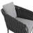Modern Outdoor Black Wicker Chair Set Of 2
