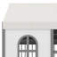 Lit House avec 2 grands tiroirs, bibliothèque latérale avec bande DEL-287964172