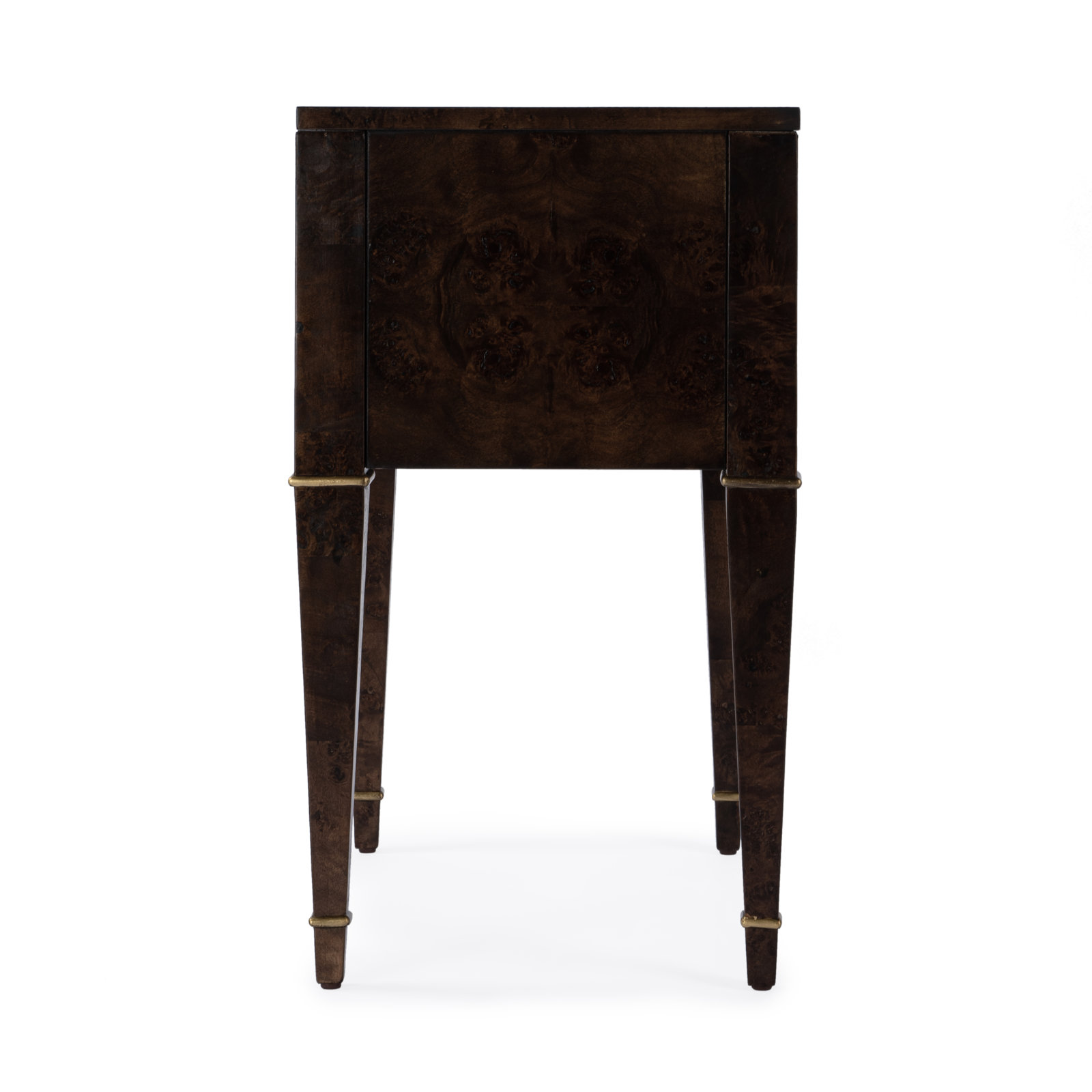 2-Drawer Nightstand, Dark Burl
