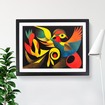 Extravagant Phoenix Bird Abstract - Single Picture Frame Print