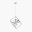 Adamantia 1 - Light Steel Square/Rectangle Pendant