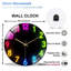 Horloge murale DEL néon pour décoration intérieure - Horloge murale moderne en verre 12 po