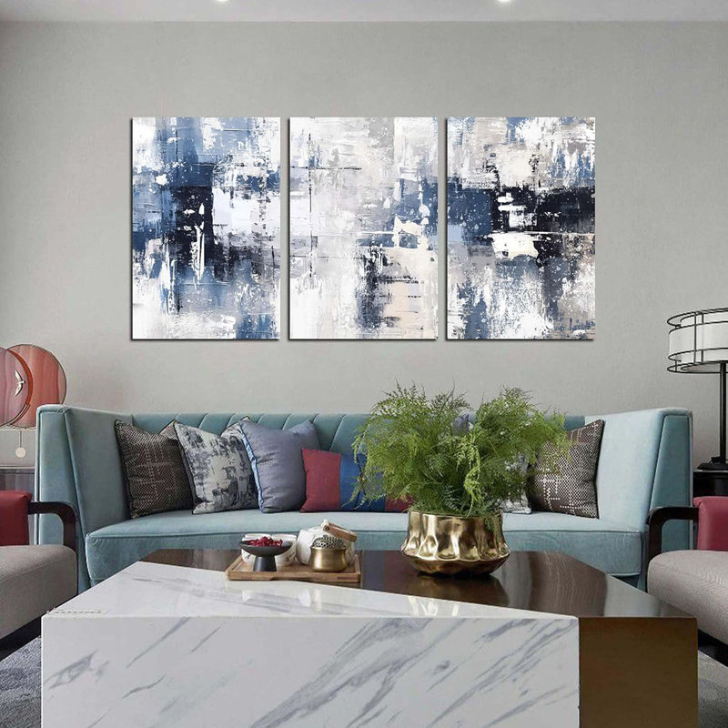3 Piece Wrapped Canvas Print, 90 cm H x 60 cm W